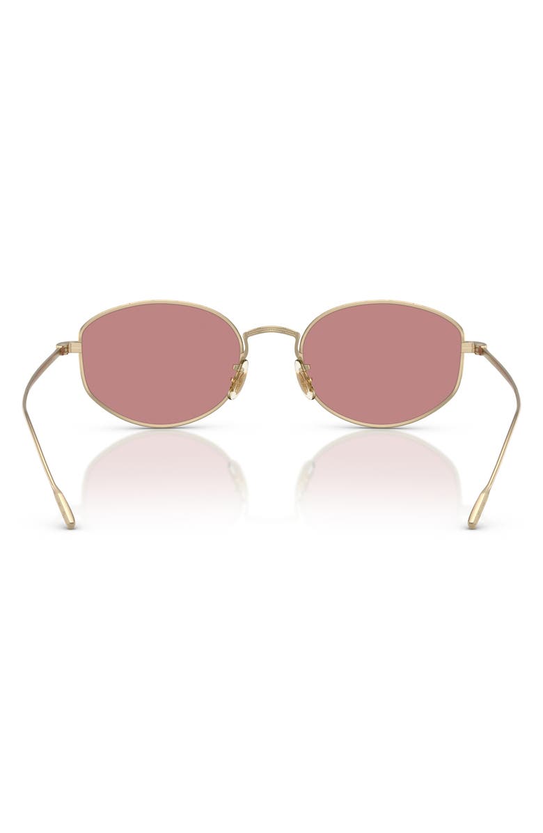 Oliver Peoples 55mm Polarized Oval Sunglasses, Alternate, color, Pink