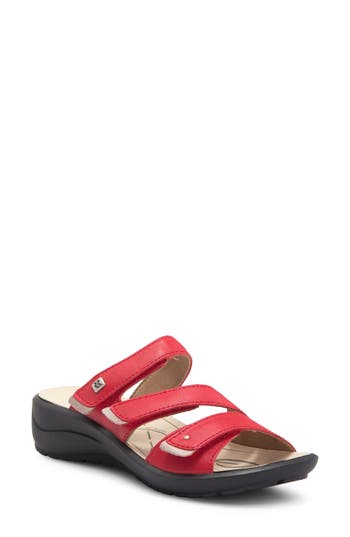 Romika ® Annecy Platform Slide Sandal In Red
