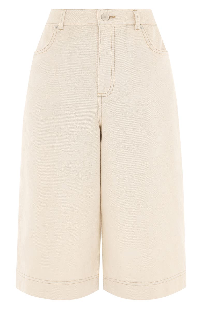 ALIGNE Victoria Denim Shorts, Alternate, color, Ecru