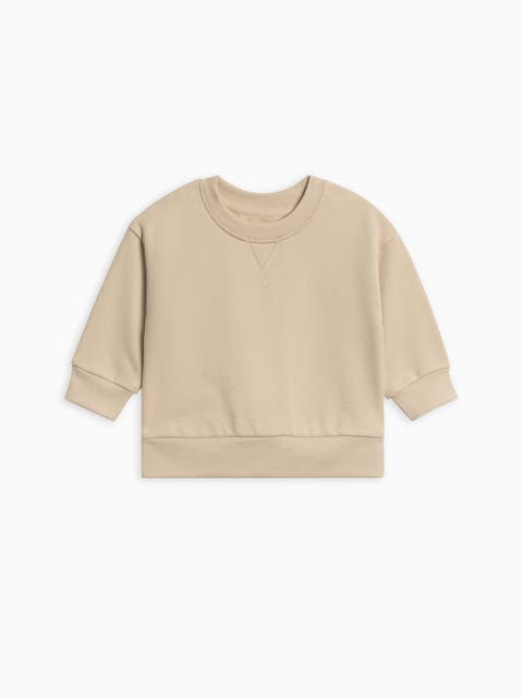 Quinn Organic French Terry Relaxed Pullover Sweatshirt (Toddler & Little Kids)