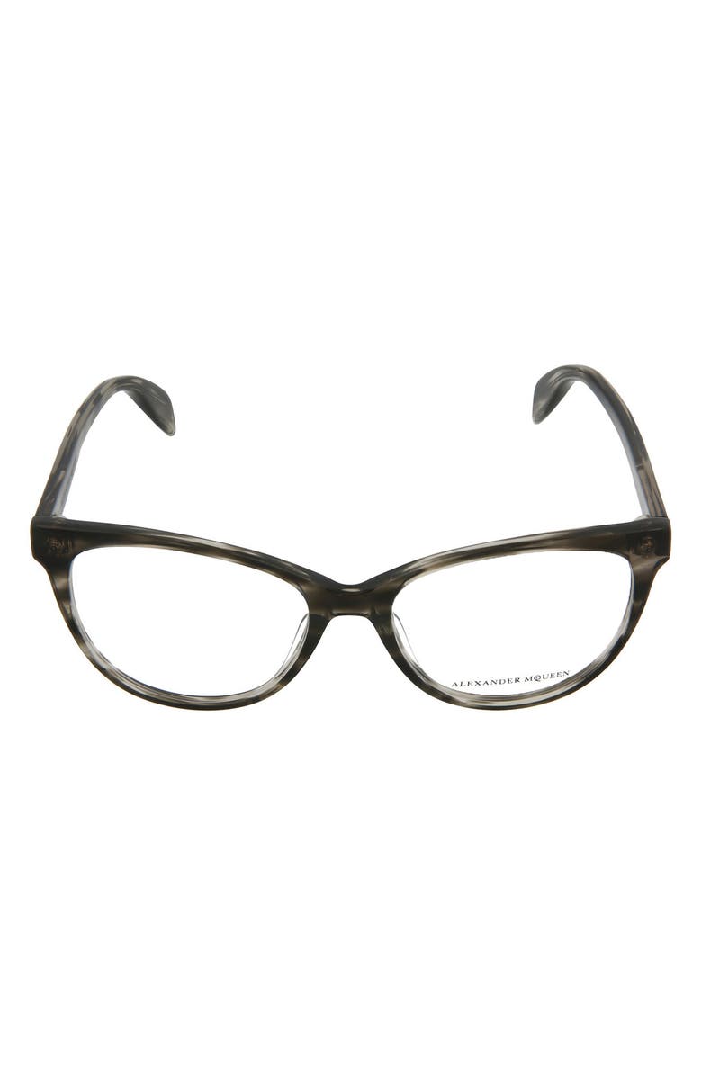 McQueen Alexander McQueen 53mm Cat Eye Optical Frames, Main, color,