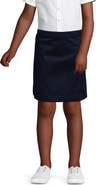 Lands' End School Uniform Girls Slim Blend Chino Skort Above Knee