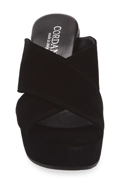 Cordani Teresa Platform Slide Sandal In Black