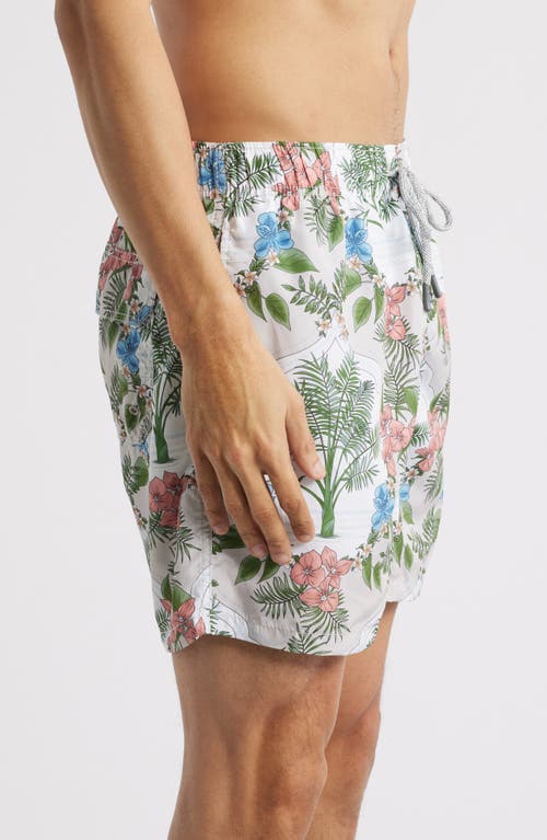 Shop Vintage Summer Ponji Swim Trunks In Green