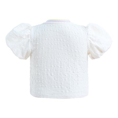 Mimi Tutu Bouclé Skirt And Top Set In White