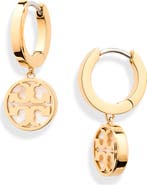 Tory Burch Icon Huggie Hoop Earrings