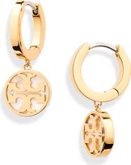 Tory Burch Icon Huggie Hoop Earrings