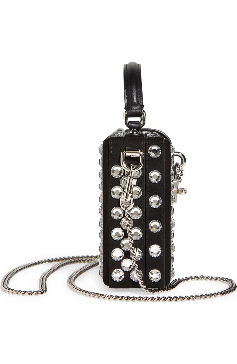 Dolce&Gabbana Crystal Embellished Box Bag, Alternate, color,