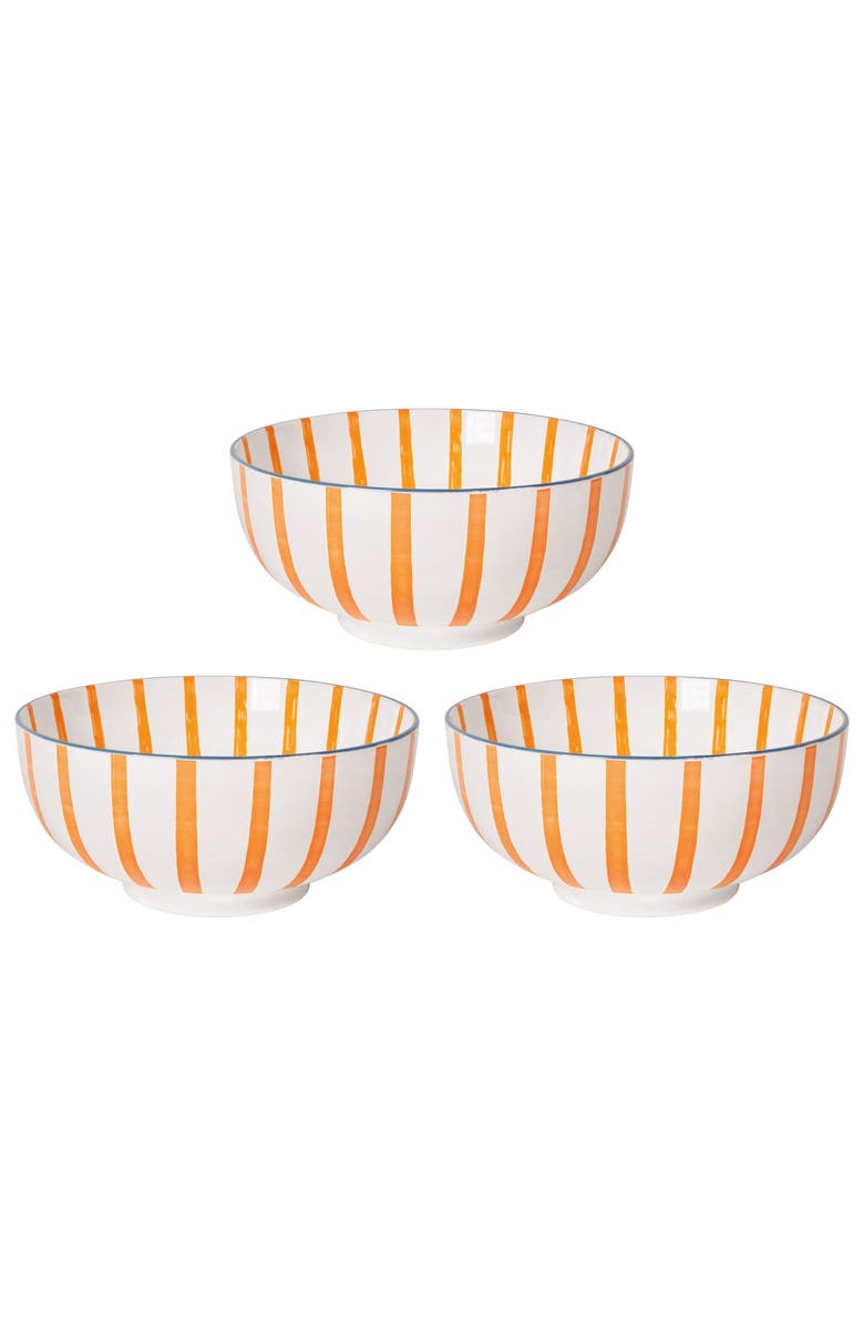 Danica Brands Set of 3 Bowl Stamped Citrus Burst, Main, color, Citrus