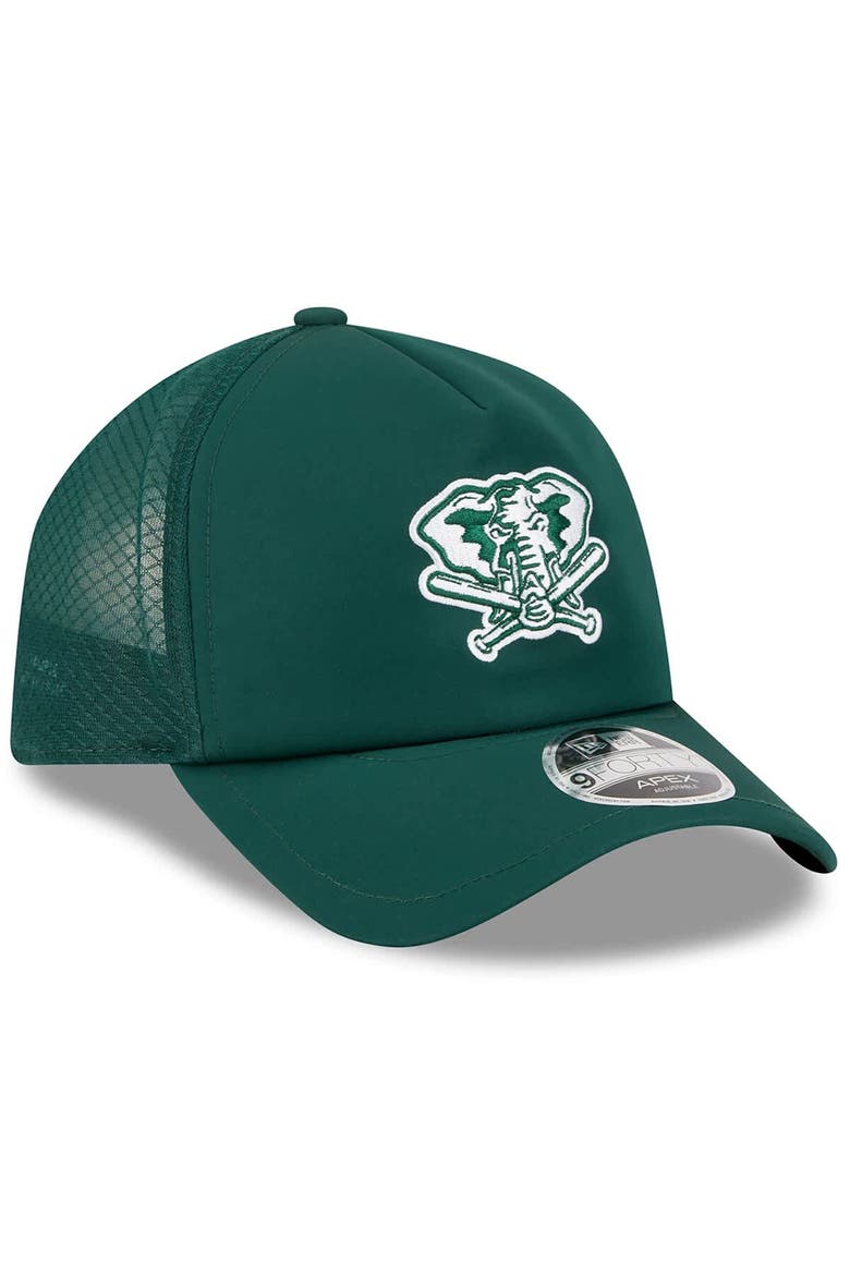 Men's New Era Green Athletics 2026 Batting Practice Alternate Apex 9FORTY Adjustable Hat, Alternate, color, Green