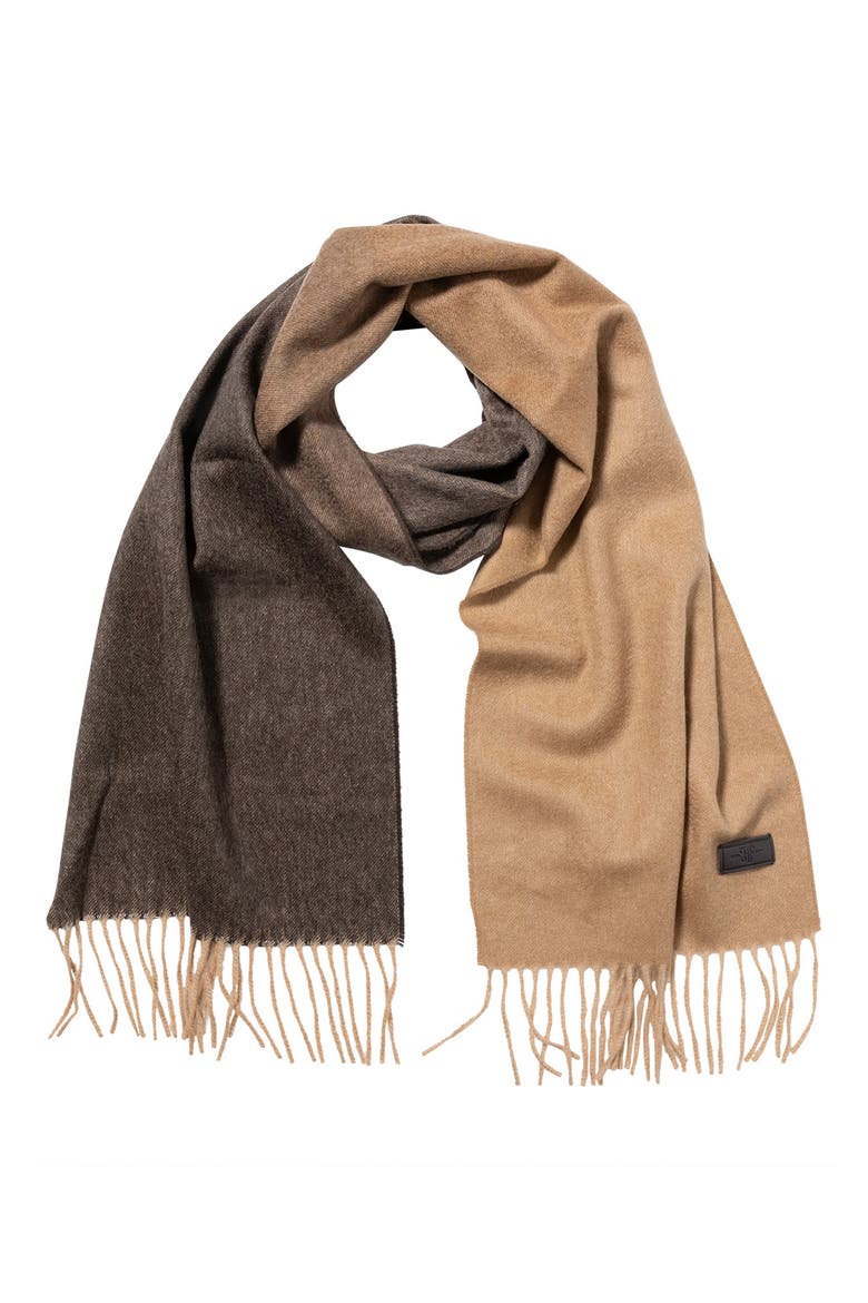Ombré Cashmere Scarf, Main, color, CAMEL