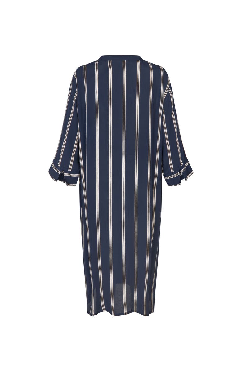 Masai Copenhagen MaNimes Striped Midi Dress, Alternate, color, Navy Blazer