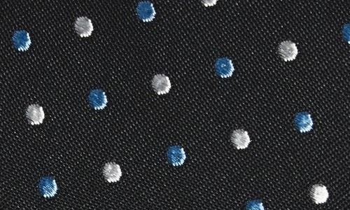Nordstrom Kids' Berkeley Dot Silk Blend Tie In Black