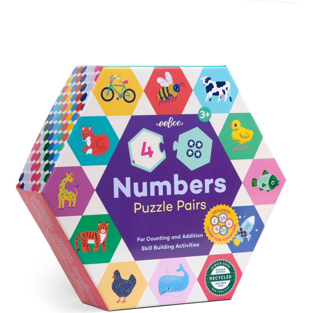 eeBoo Numbers Puzzle Pairs Game in Multi  product