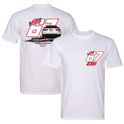 Men's 23XI Racing White Kamui Kobayashi Toyota Gazoo Racing Tri-Blend T-Shirt