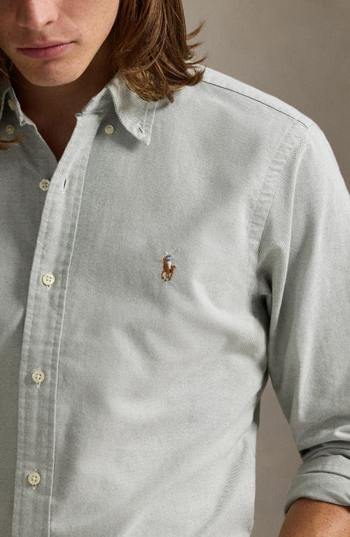 Polo Ralph Lauren The Iconic Oxford Button-down Shirt In Green
