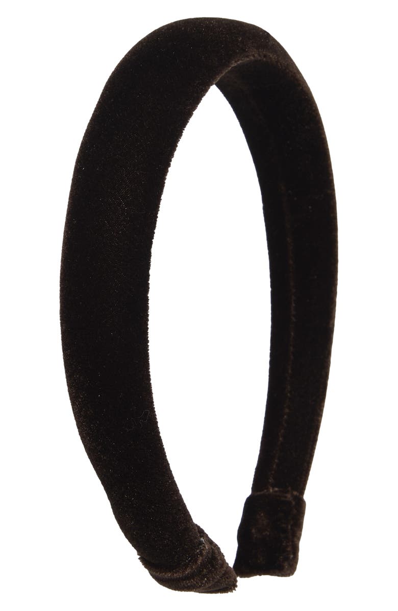 L. Erickson Finn Fabric Headband, Main, color, Velvet Walnut
