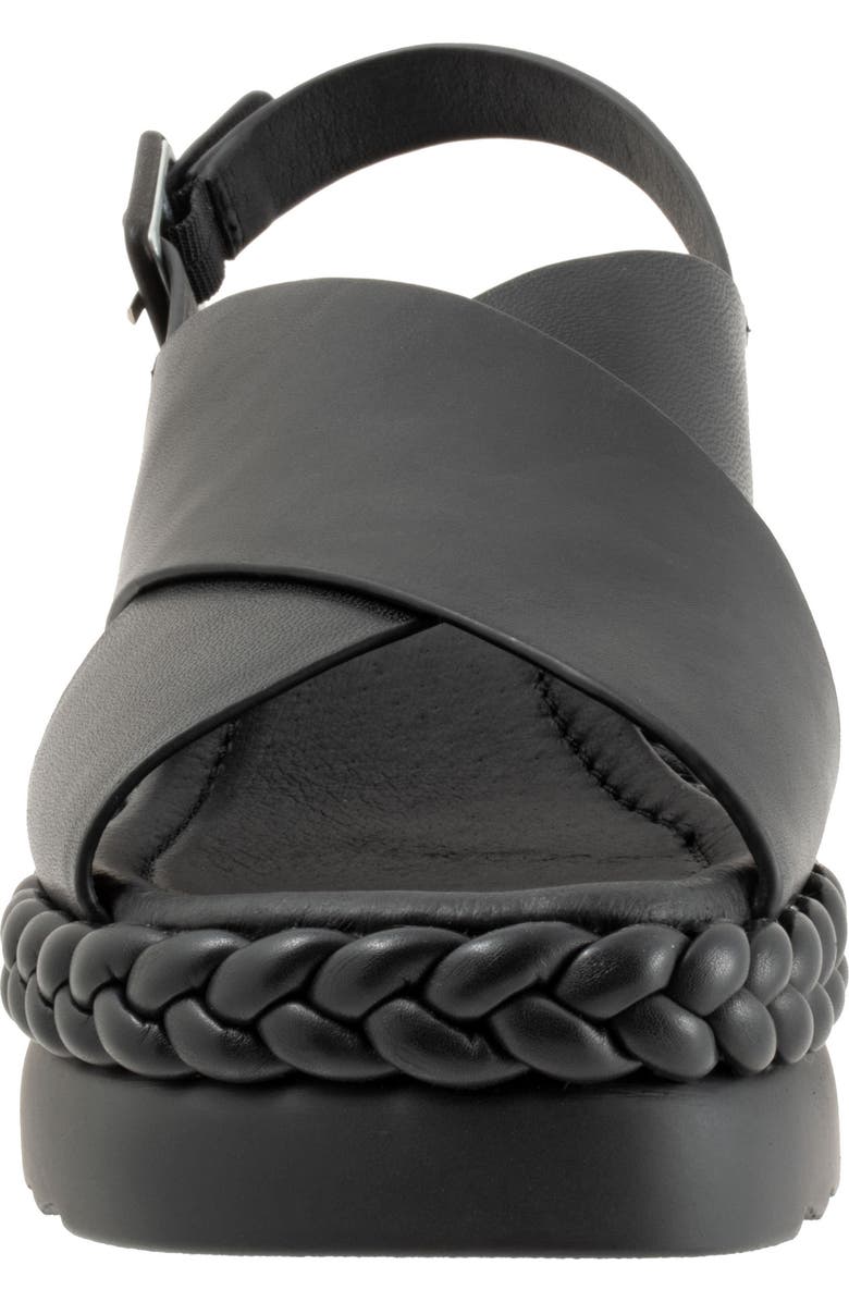 EOS FOOTWEAR Melia Platform Wedge Sandal, Alternate, color, Black