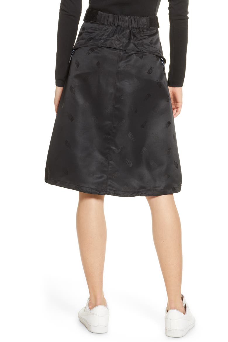 Black Series Logo Jacquard Skirt, Alternate, color, BLACK