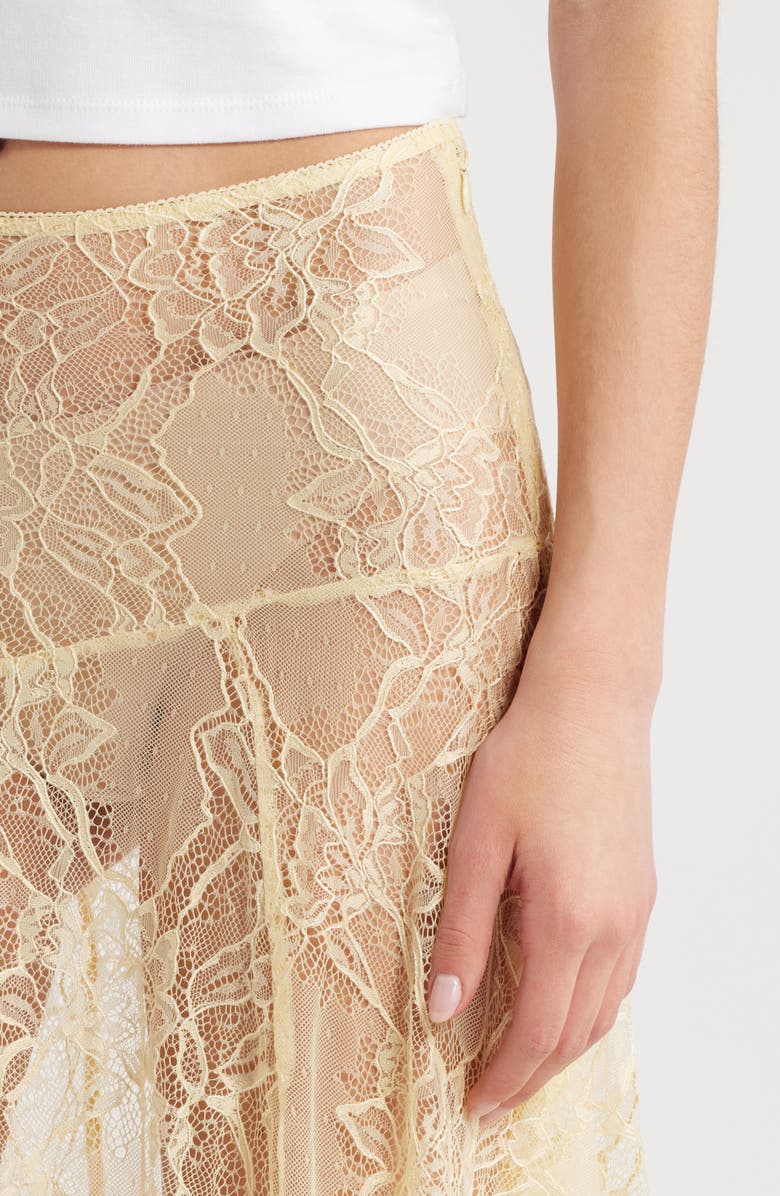 LIONESS In Bloom Lace Midi Skirt, Alternate, color,