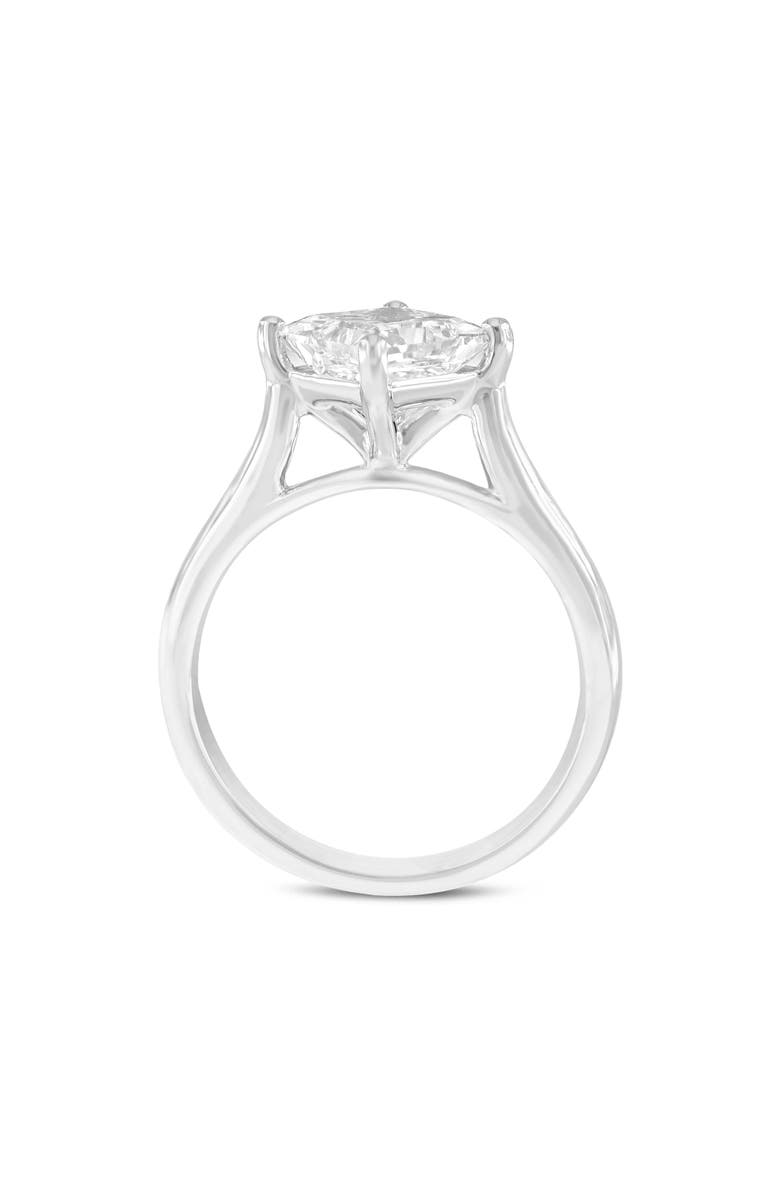 LuvMyJewelry Elitsa 14K White Gold Princess Cut Lab Grown Diamond Solitaire Engagement Ring - 2.1 Ct, Alternate, color, 14K White Gold