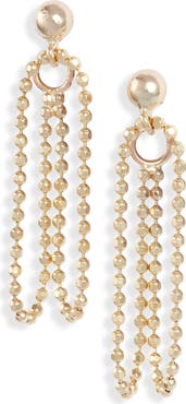 Poppy Finch Beaded Wraparound Double Drop Earrings