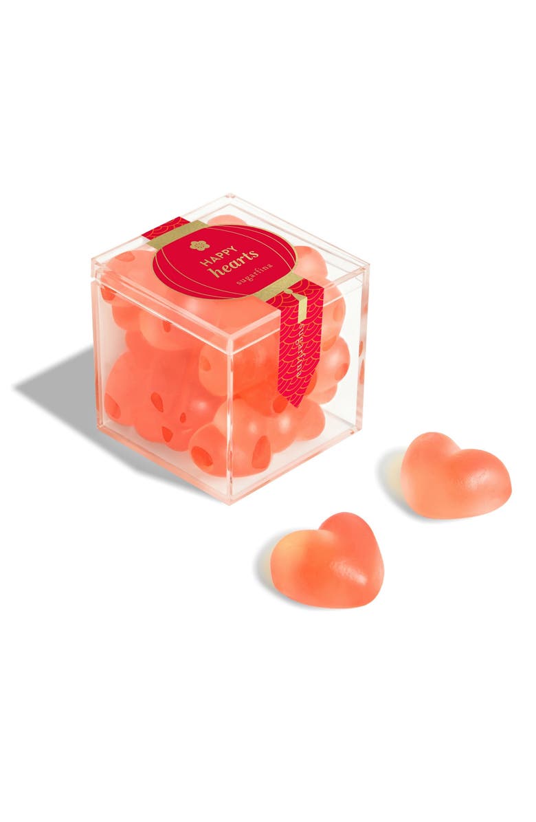 sugarfina Lunar New Year Set of 4 Happy Hearts Candy Cubes, Alternate, color, 