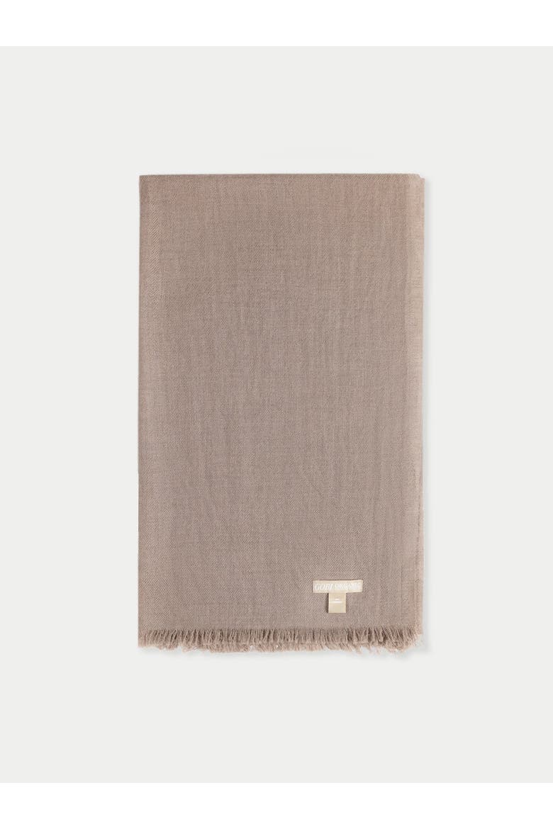 Lightweight Cashmere Woven Scarf, Main, color, taupe