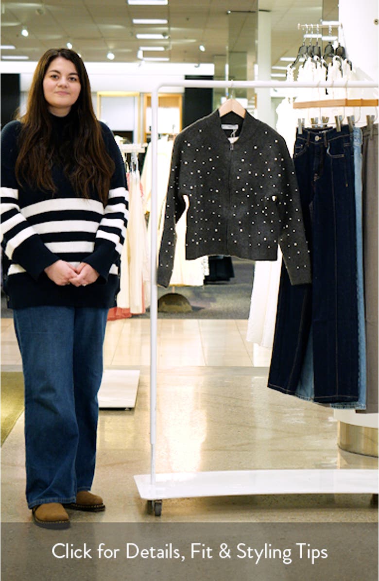 Embellished Zip-Up Cardigan, sales video thumbnail