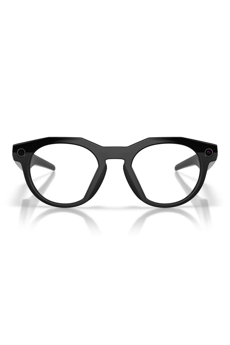 HSTN 51mm Round Transitions Sunglasses, Main, color, BLACK / TRANSITIONS AMETHYST