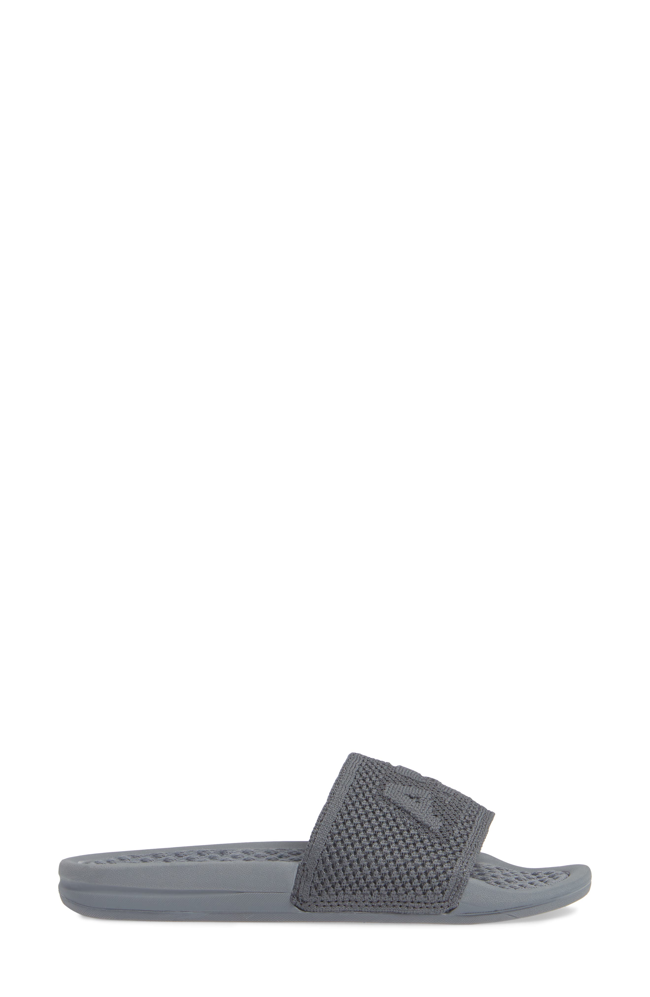Big Logo TechLoom Knit Sport Slide, Alternate, color, COSMIC GREY
