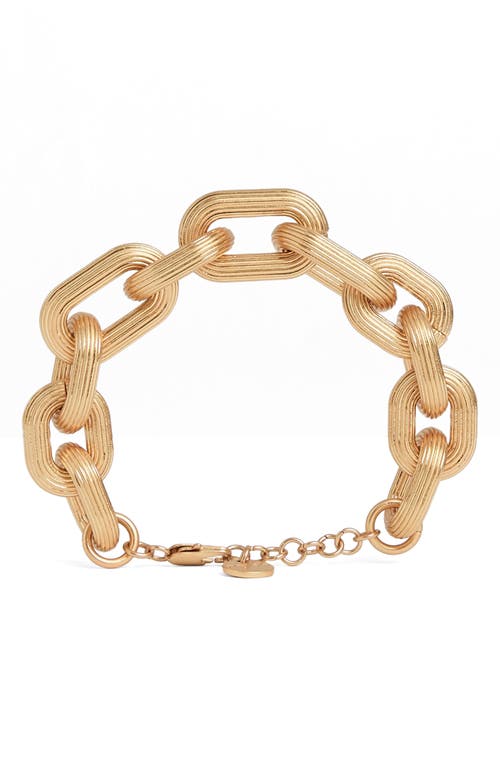 Reiss Clara Contour Bracelet In Gold Tone