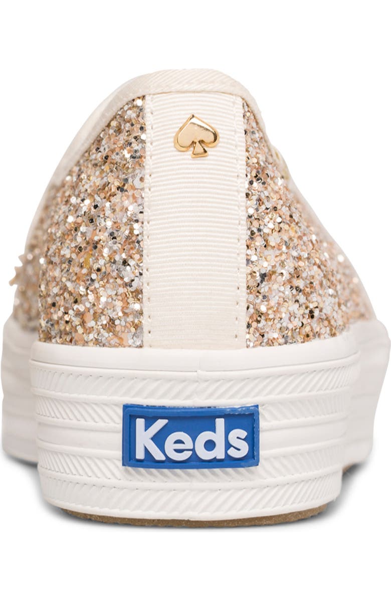 Keds<sup>®</sup> x kate spade new york triple decker glitter slip-on sneaker, Alternate, color,