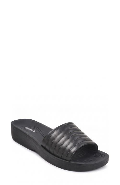 Aerothotic Maeve Slide Sandal In Black