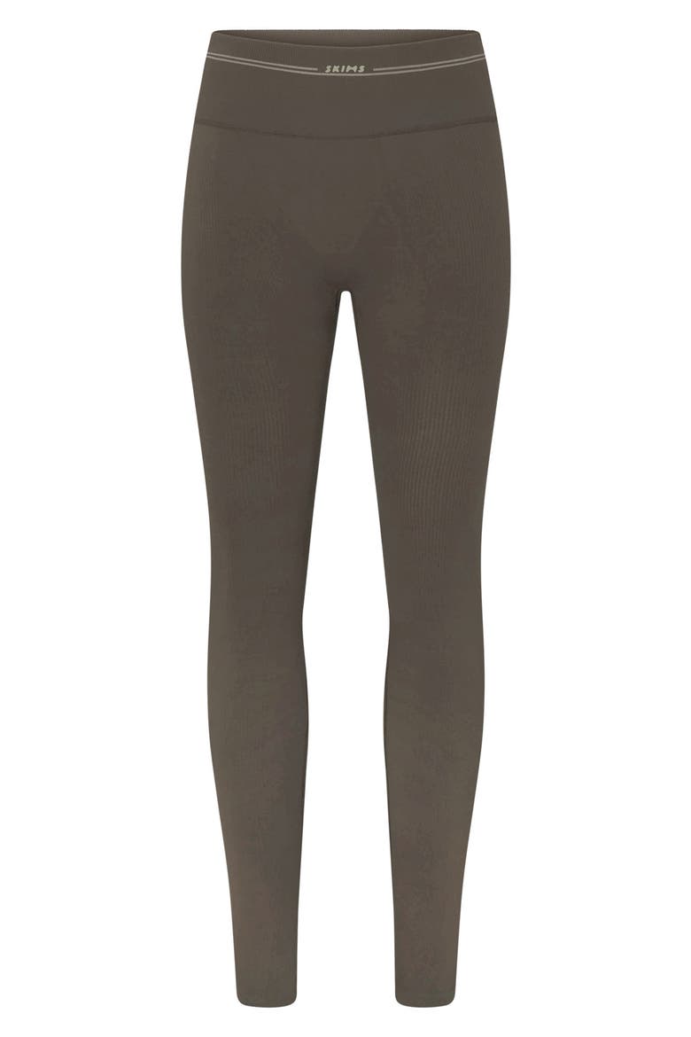 Ribbed Seamless High Waist Leggings, Alternate, color, DUSTY OAKMOSS/ DUNE