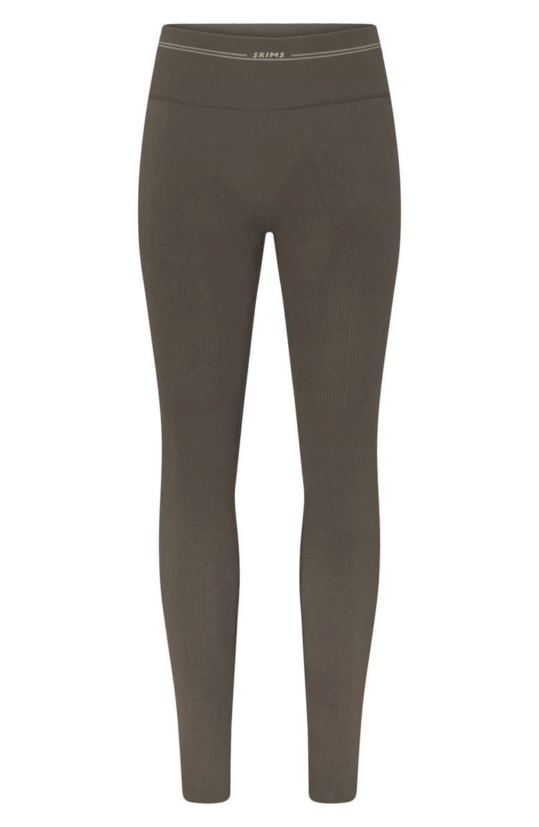 NikeSKIMS Ribbed Seamless High Waist Leggings, Alternate, color, Dusty Oakmoss/ Dune