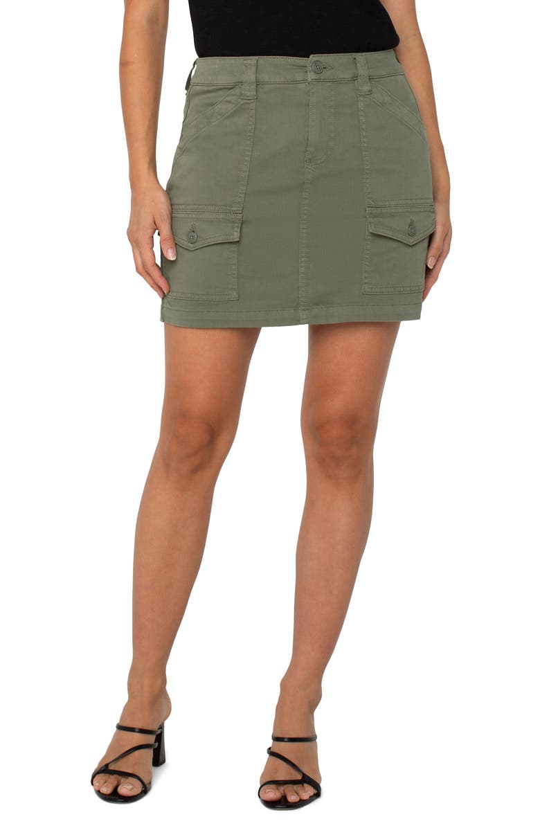 Liverpool Los Angeles Stretch Cargo Skort, Main, color,