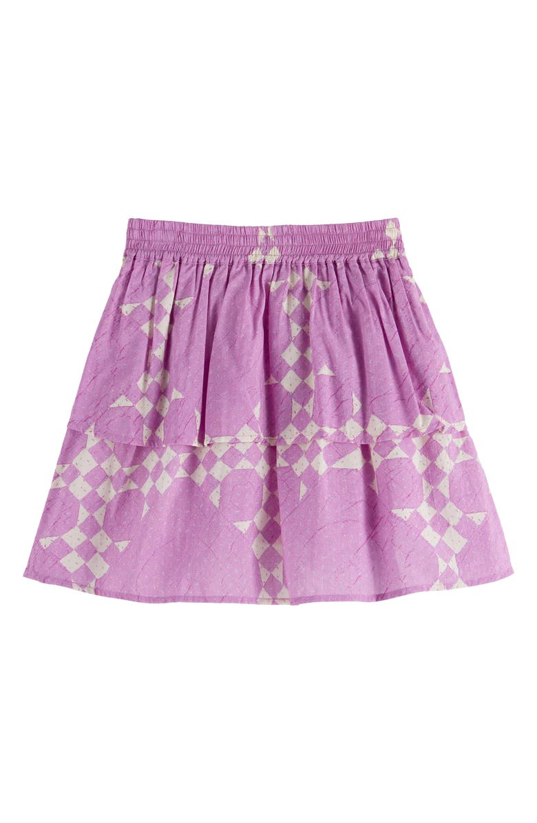 Scotch & Soda Kids' Geo Print Cotton & Modal Skirt, Alternate, color, Pink