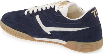【関税込み】TOM FORD ネイビー スエード Jackson スニーカー TOM FORD Blue Suede Jackson Sneakers TOM FORD
