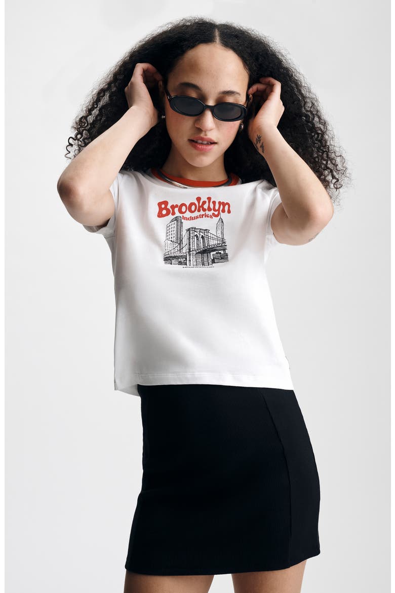 Ringer Graphic T-Shirt, Alternate, color, WHITE