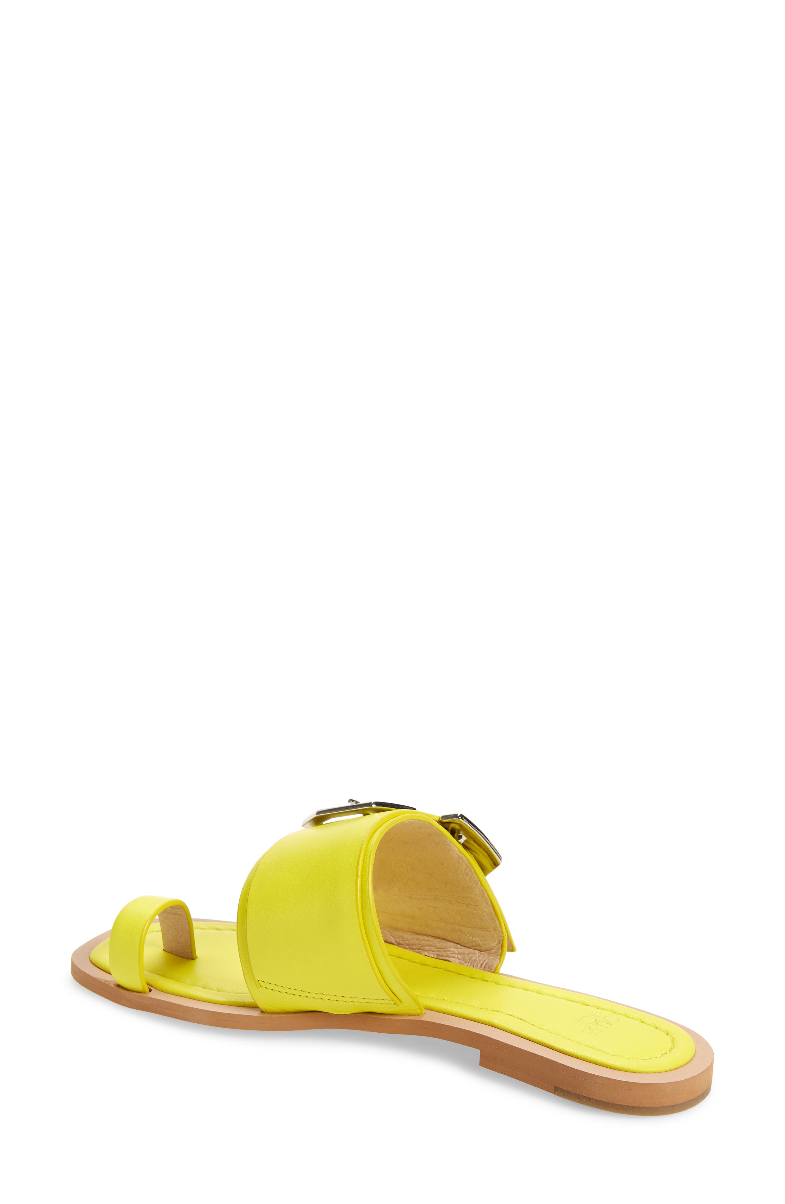 Altan Sandal, Alternate, color, FLUORESCENT YELLOW LEATHER