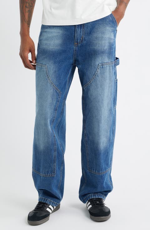 Mercer Double Knee Cotton Denim Carpenter Pants