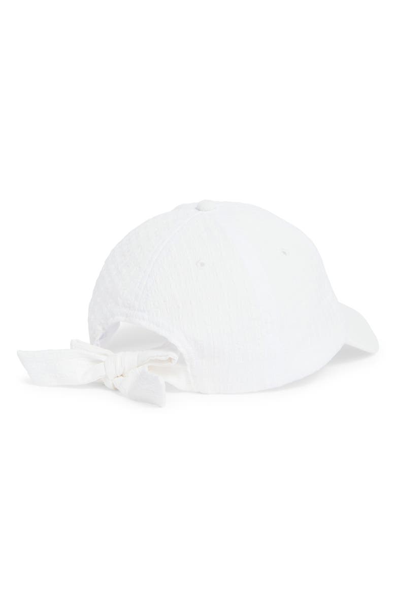 NORDSTROM RACK Seersucker Baseball Cap, Alternate, color, White