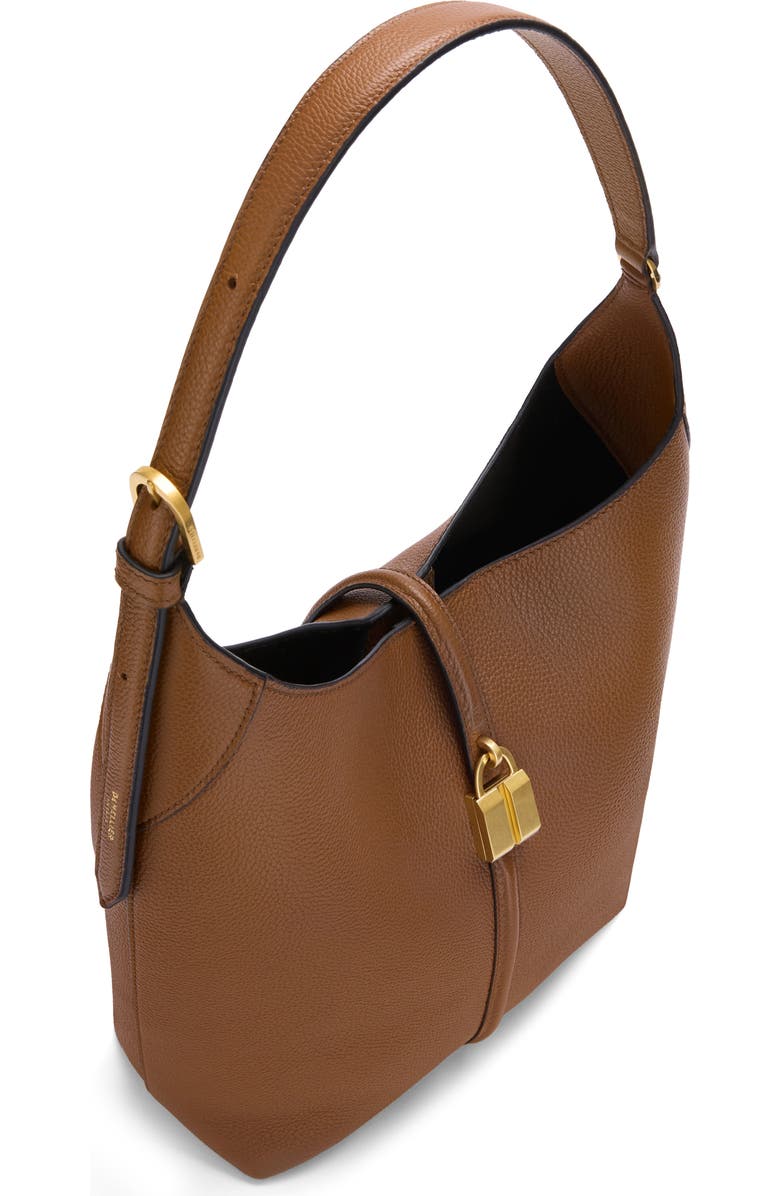 DeMellier The Siena Leather Bucket Bag, Alternate, color, Tan