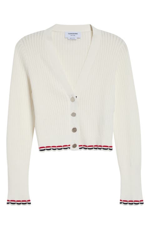 Pointelle Rib Stitch Cardigan