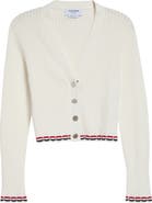 Thom Browne Pointelle Rib Stitch Cardigan