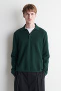 COS Honeycomb-knit Polo Shirt