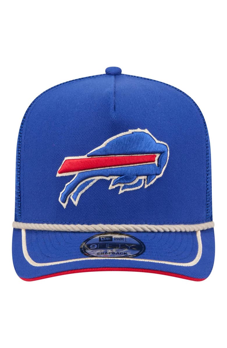 New Era Men's New Era Royal Buffalo Bills Vintage Team Rope A-Frame Trucker 9FIFTY Snapback Hat, Alternate, color, 