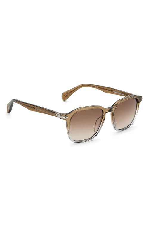 Rag & Bone 52mm Square Sunglasses In Brown