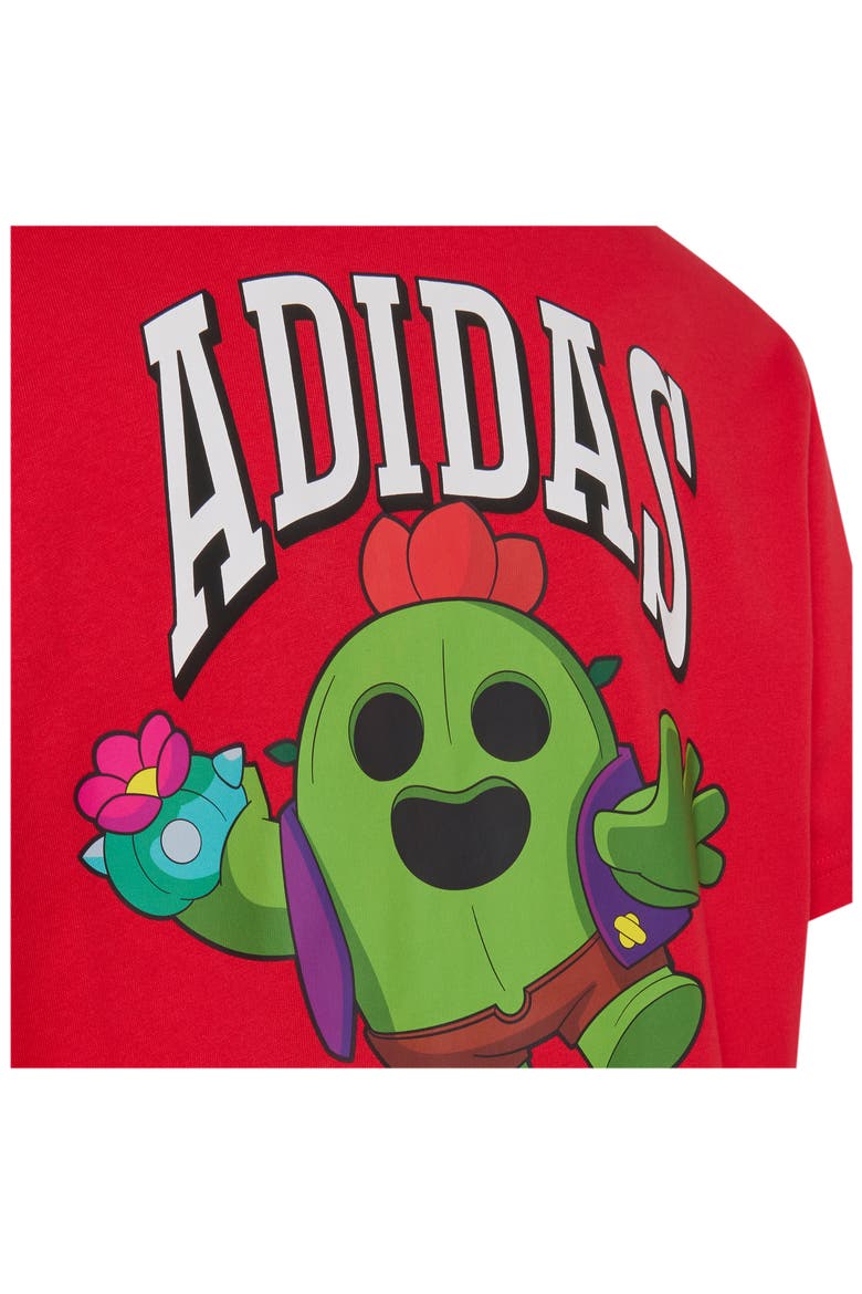 x Brawl Stars Kids' Cotton Graphic T-Shirt, Alternate, color, PURE RUBY/ WHITE